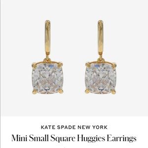 Kate Spade New York | Mini diamond huggie earrings